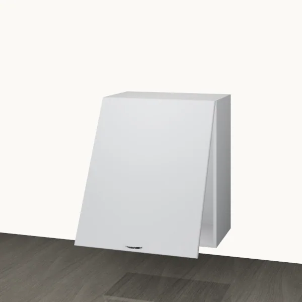 Product render of the Wall 600mm — Flap shown open.