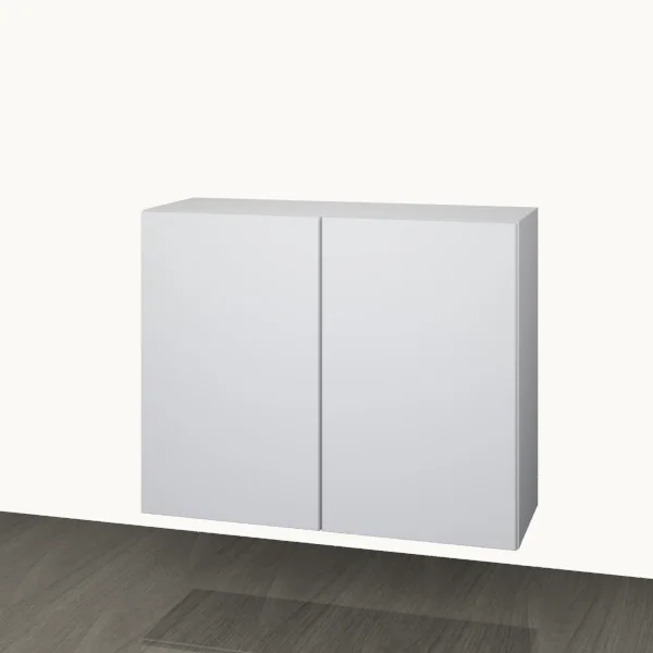 Product render of the Wall 900mm — 2 Door with the doors closed.