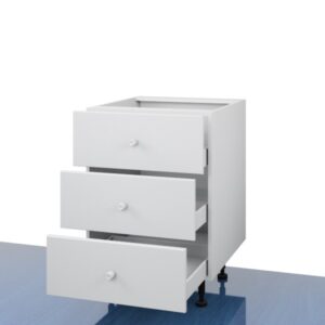 Floor 600mm - 3 Drawer