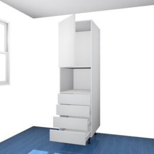 Tall Micro - 4 Drawer 1 Door