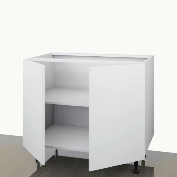 Floor 1000mm — 2 Door — doors open.