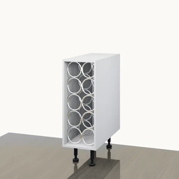 Floor 300mm — Bottle Rack — doors closed.