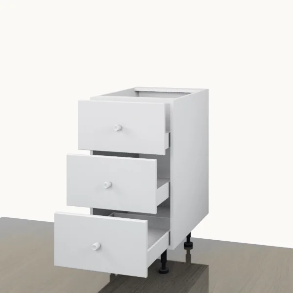 Floor 450mm — 3 Door — doors open.