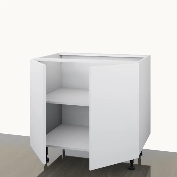 Floor 900mm — 2 Door — doors open.