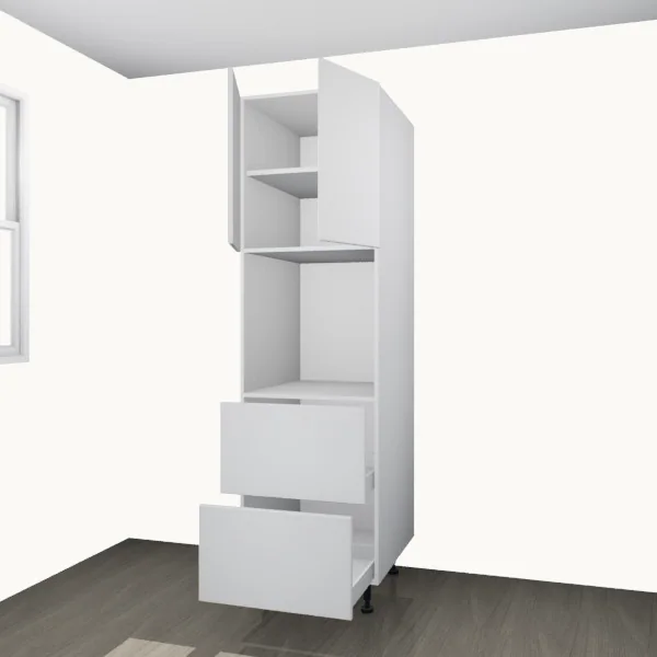 Tall Oven — 2 Drawer 2 Door — doors open.