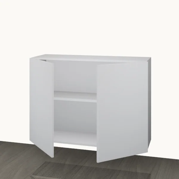 Wall 1000mm — 2 Door — doors open.