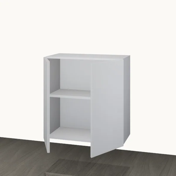 Wall 700mm — 2 Door — doors open.