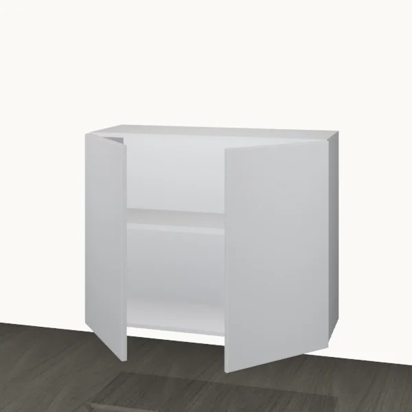 Wall 900mm — 2 Door — doors open.